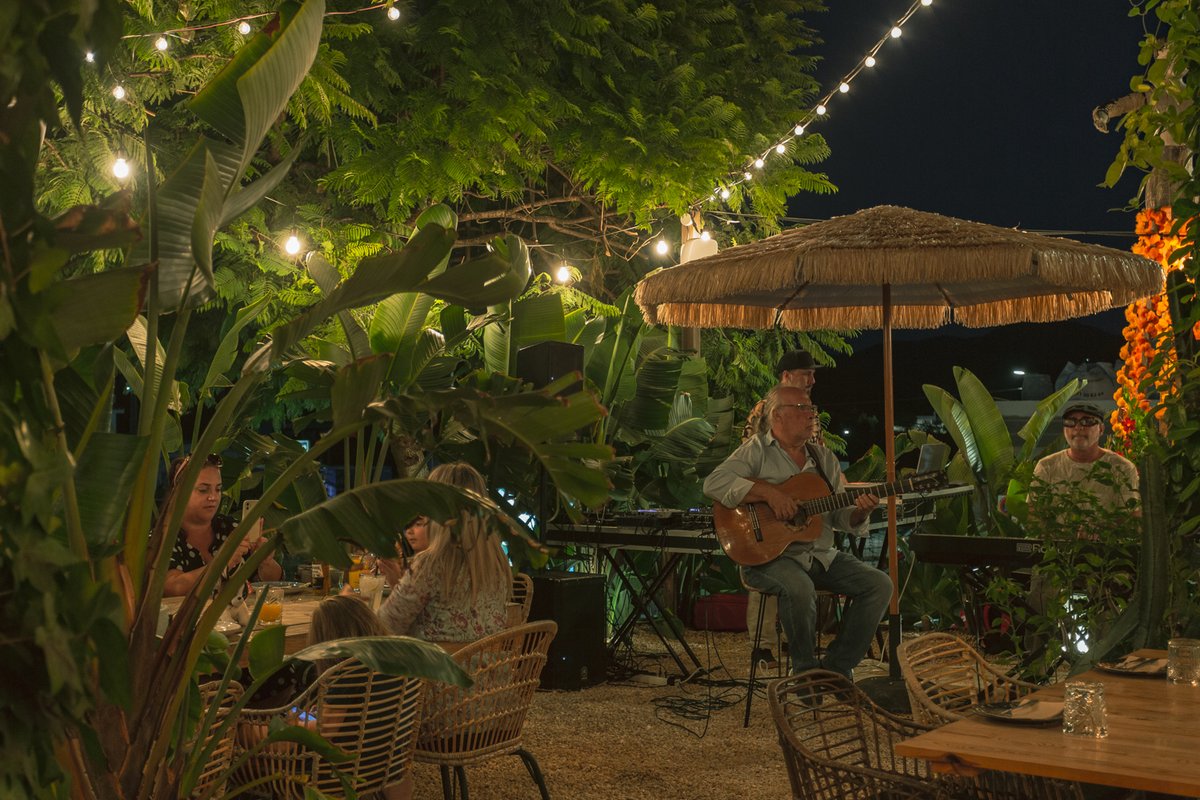 Artistas en nuestra terraza